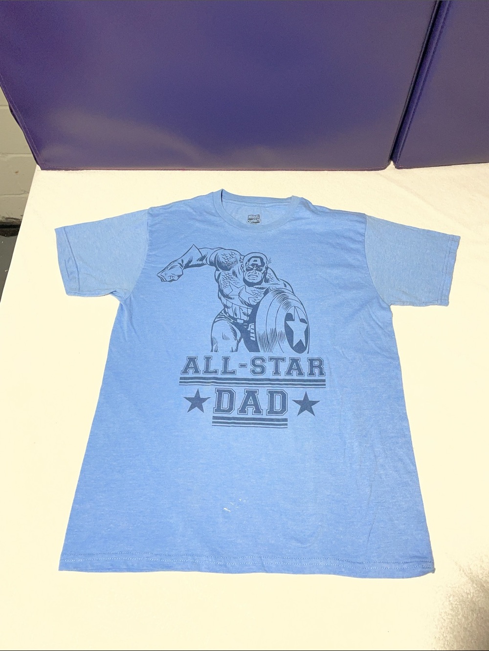 Hanes Blue All-Star Dad Graphic Short Sleeve Tee